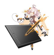 GAOMON M10K 10 x 6.25 Inches Graphic Drawing Tablet with 8192 Levels Battery-...