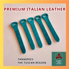 [10x] High Quality Genuine Italian Leather Zipper Puller Bag, Replacement Zips