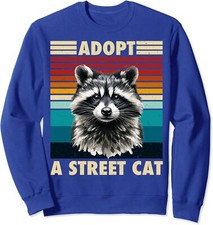 Raccoon Vintage Retro Racoon Gifts Funny Love Animals Unisex Crewneck Sweatshirt