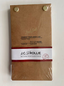 J C And Rollie Market Tear Away List Handy Book 3 X 5 Notebook New Sealed Ebay