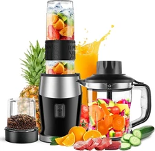 Blender and Food Processor Combo, Blender for Shakes and Smoothies, Personal Ble