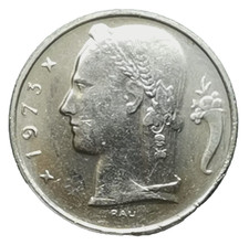 Ceres / Crowned Seedling Dutch text  5 Francs 1973 BELGIE (903E)