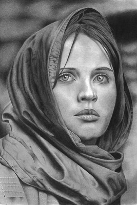 Felicity Jones Drawing PRINT