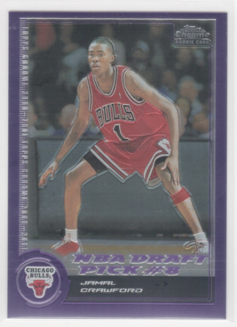 2000-01 Topps Chrome #158 Jamal Crawford #'d 1113/1999 RC Rookie