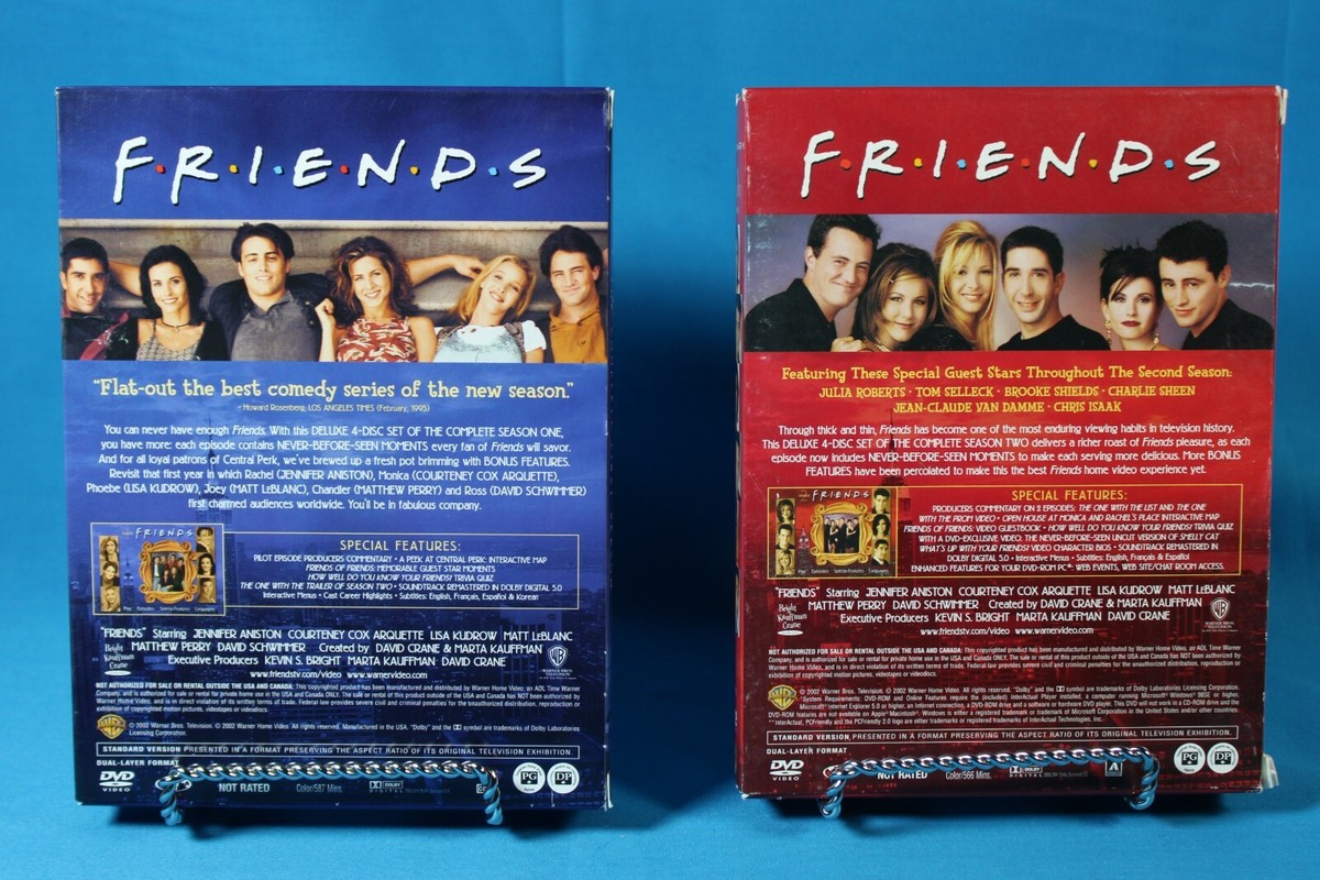 Friends Complete Series Individual Seasons #1-9 on DVD - Warner Bros Region 1 Friends Complete Series Individual Seasons #1-9 on DVD - Warner Bros Region 1