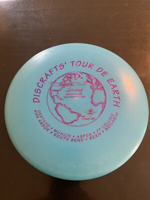 Vintage Discraft Comet 174g w/ Discraft s Tour De Earth Stamp