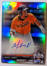 2017 BOWMAN CHROME 1ST BOWMAN REFRACTOR AUTO MIGUEL GOMEZ 002/499 (K)