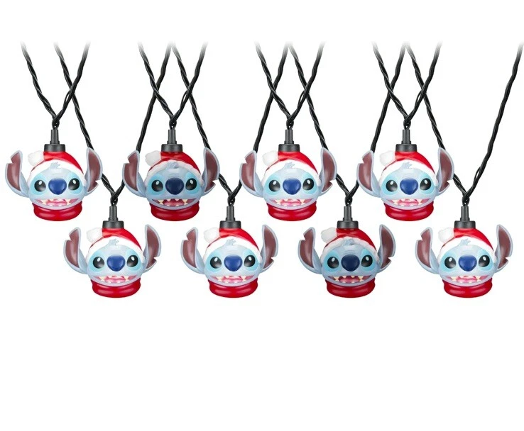 Disney Stitch Blinking LED Light String, 8.5’ Long W/8 Stitch Heads, New - Image 2 of 4
