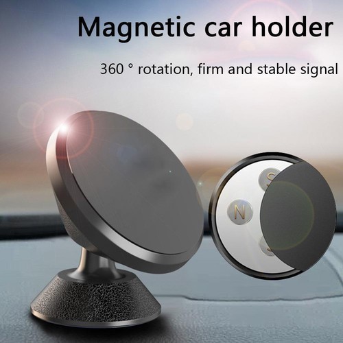 Universal 360°-Magnetic Car Mount Cell Phone Stand Alloy Aluminum Holder Z1I5