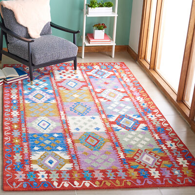 Safavieh Aspen RED / IVORY 3' X 5' Area Rug - APN409Q-3
