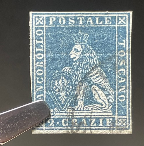 Granducato di Toscana, 2 crazie catalogo Sassone N. 5d, prima emissione, 1851. - Foto 4 di 4