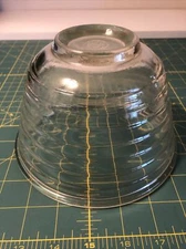 Vintage GE Street Light Globe 6-3/4”x4-1/4” Clear Ribbed Glass General Electric