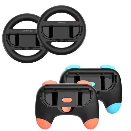 4 IN 1 Racing Steering Wheels and Hand Grip for Switch 2025 for J-Con Controller - Picture 2 of 6