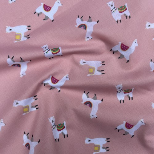 Llamas Design Polycotton Cotton Printed Soft Dress Children's Kids Craft Fabric - Picture 4 of 21