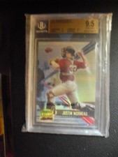 BGS 9.5 2001 Bowman's Best Justin Morneau Rookie Card High Subs