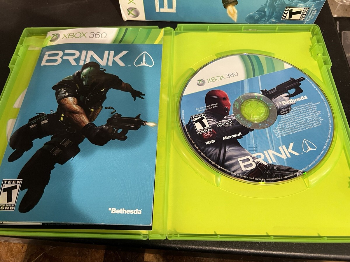 Brink Microsoft Xbox 360 Complete With Game Case Manual &slip