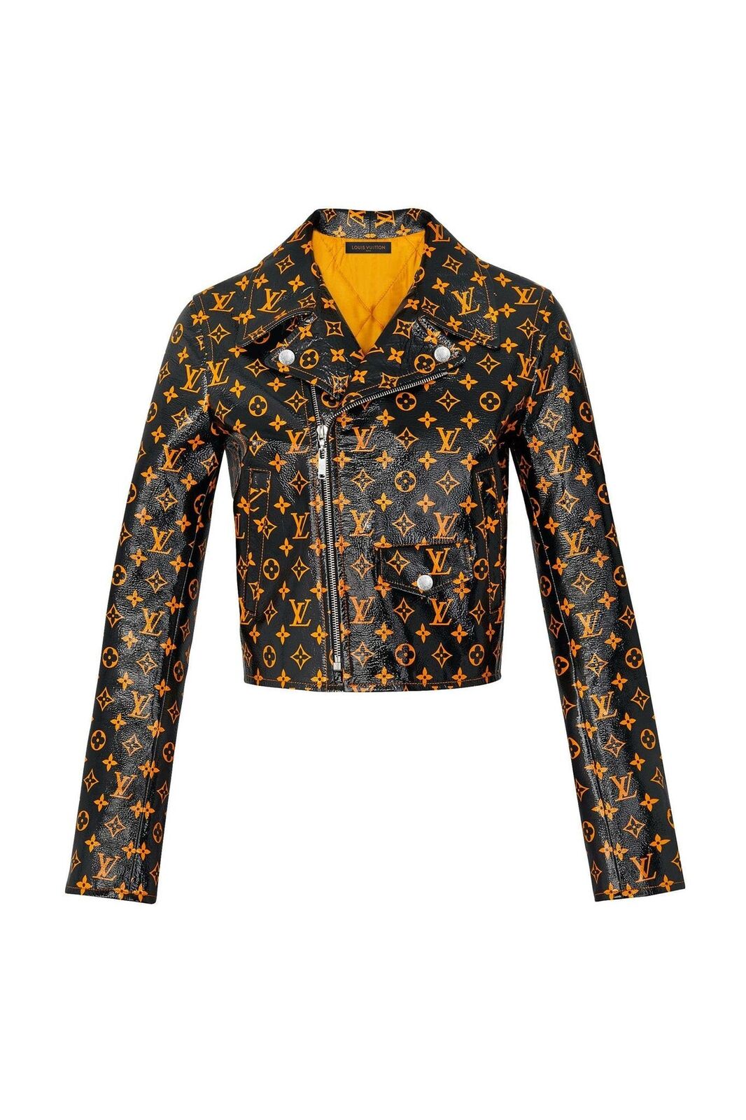 orange and brown louis vuitton jacket