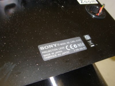 SONY LENS FOR THE SRX-T420 SXRD 4K PROJECTOR PART # LKRL-Z111C