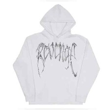 Revenge Bones Hoodie White reflective 