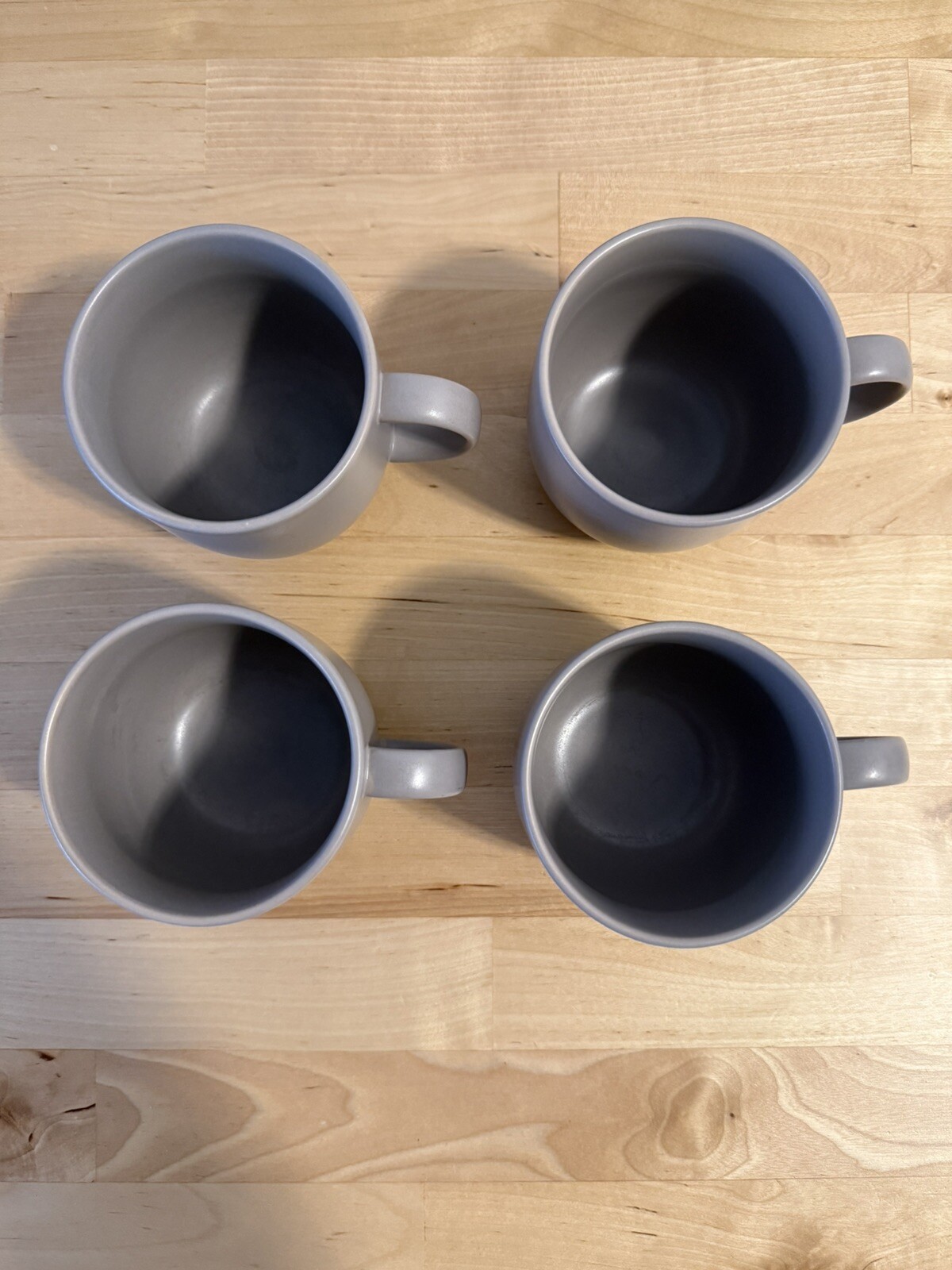 Royal Doulton Mode Stone Mug - Grey Tea Coffee, Set of 4