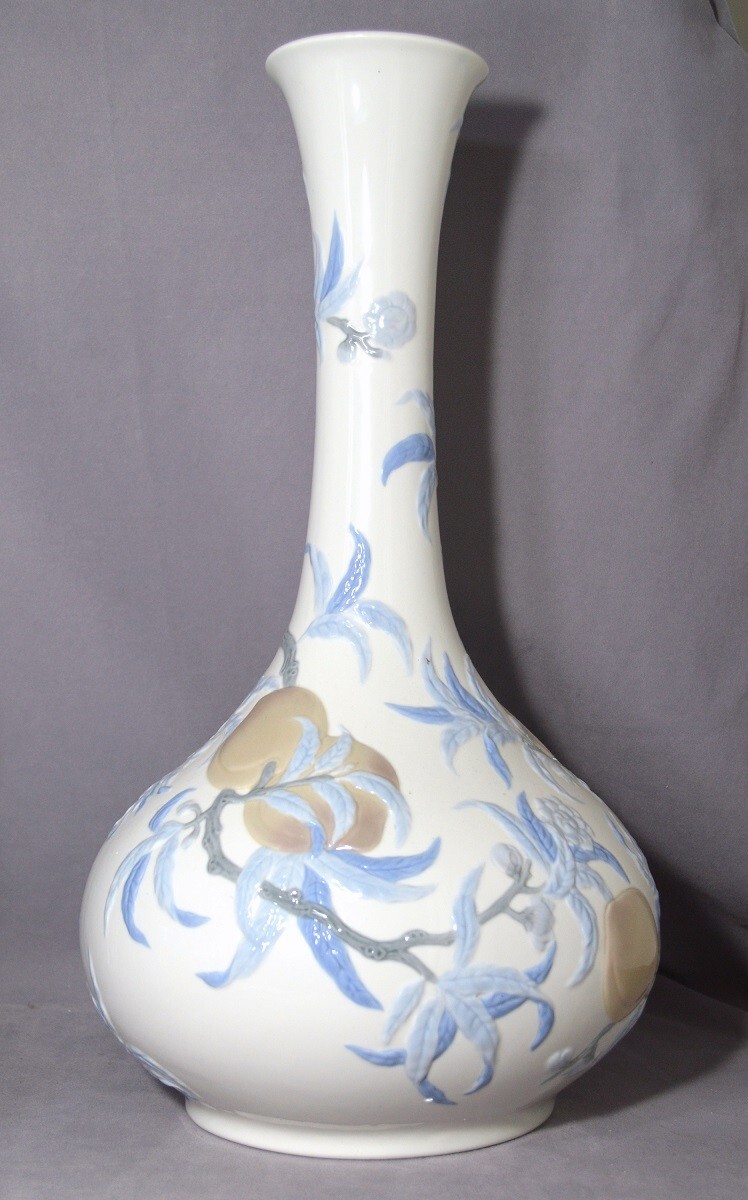 LLADRO 4754 HUGE 19 inch Vase with Peaches 1971-1979 | eBay