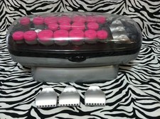 CONAIR Model  CHV26HXZ Hot Rollers Hair Curlers Flocked w/ 7 Heated Clips