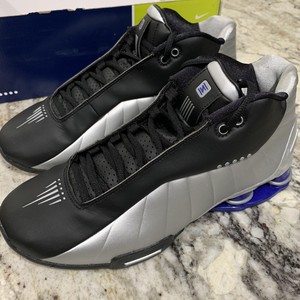 nike shox bb4 black silver
