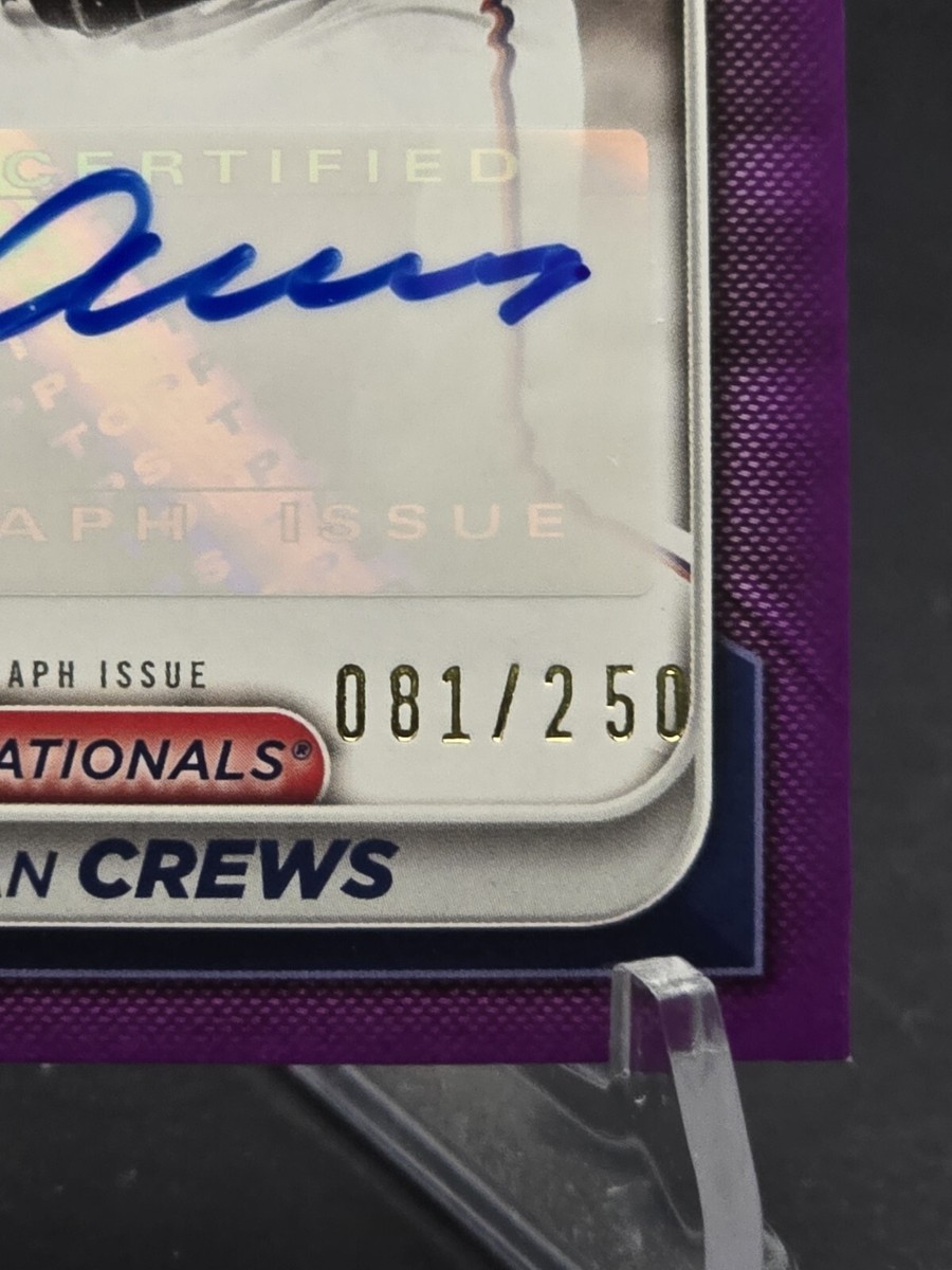2024 Bowman Dylan Crews Purple Parallel Auto /250 Nationals 2024 Bowman Dylan Crews Purple Parallel Auto /250 Nationals