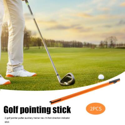 Golf Alignment Sticks 3 Sections Foldable Putting Ball Position Aid Training