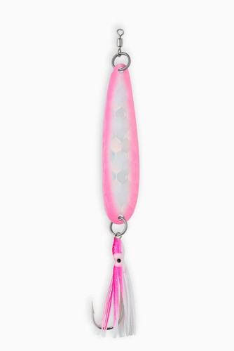 Cuchara de salmón McOmie's 4" cucharas brillantes con Hoochie (24 colores) - Imagen 12 de 48