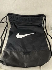 Nike Drawstring Black Backpack Bag Training Gym Pack