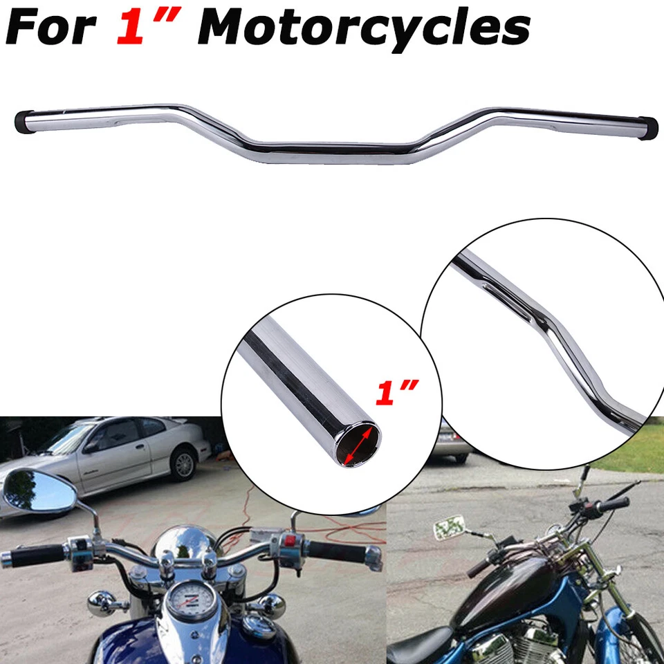 Barra de arrastre manillar para motocicleta Harley Sportster 883 1200 XL Bobber 1" Foto 3 de 4
