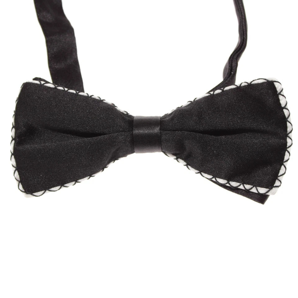 Italo Ferretti Nuevo con Etiquetas Conjunto de Faja y Pajarita Tamaño Ajustable en Negro/Blanco Foto 2 de 4