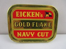 Vintage Eicken's Gold Flake Navy Cut Tobacco Tin