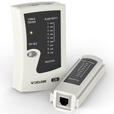 VCELINK GJ468 Netzwerkkabeltester, RJ45 Ethernet Kabel Tester PoE für Cat5/Cat