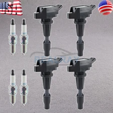 4x Ignition Coil + Spark Plugs For Kia Sportage 2017-2020 / Stinger 2018-2021