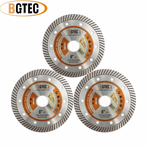 Diamond Turbo Saw Blade 5''/125mm Cutting Disc for Marble Tile Porcelain Granite - Picture 14 of 15