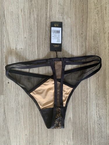 Dita Von Teese Exotique G String Thong Black Nude XS BNWT NEW - Picture 3 of 4