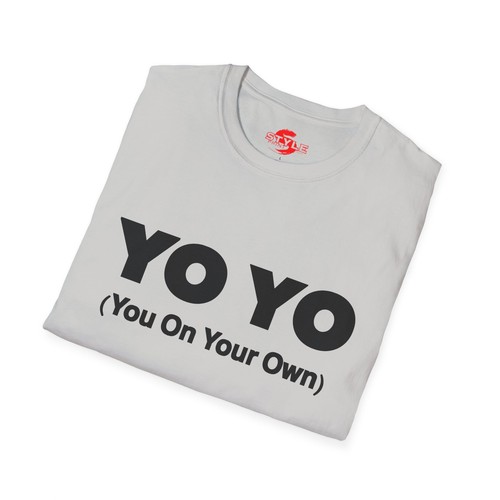 YO-YO T-Shirt | “You On Your Own” Funny Graphic Tee Urban Slang Streetwear Shirt - Picture 5 of 17
