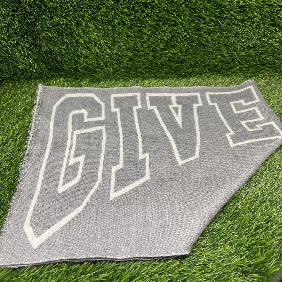 Bufanda Givenchy para hombre con logotipo universitario en gris/blanco Foto 2 de 4