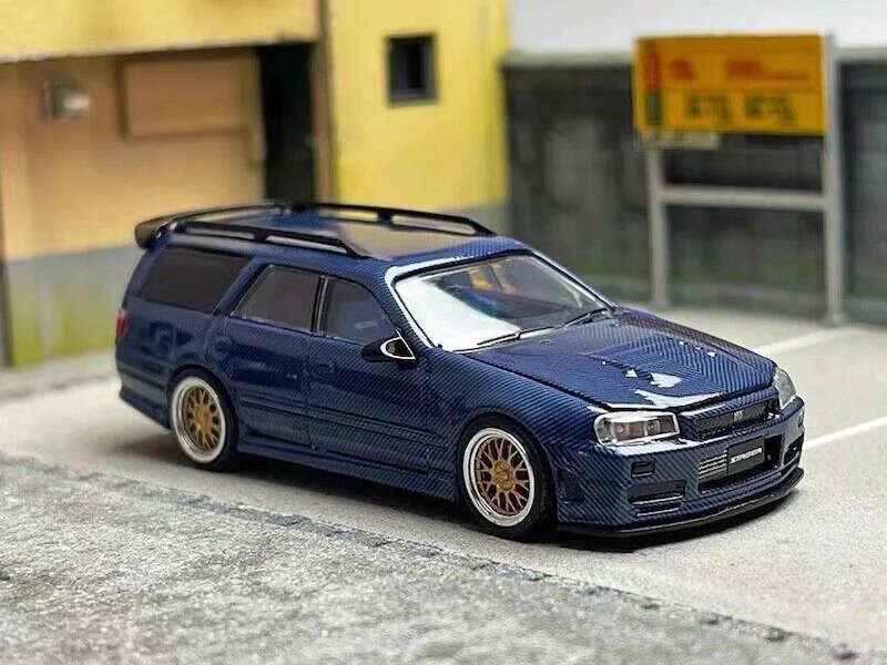 ミニカー 1/64 ZOOM Stagea R34 260RS Blue Carbon NISSAN Stagea (R34) - blue carbon - Zoom 1:64 | eBay