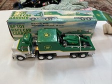 1993 BP Toy Race Car Carrier w/ Working Lights & Removable Race Car,  NIB
