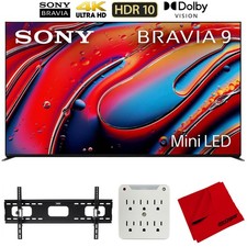 Sony BRAVIA 9 K85XR90 85" 4K HDR QLED Mini-LED TV 2024 w/ Accessories Bundle