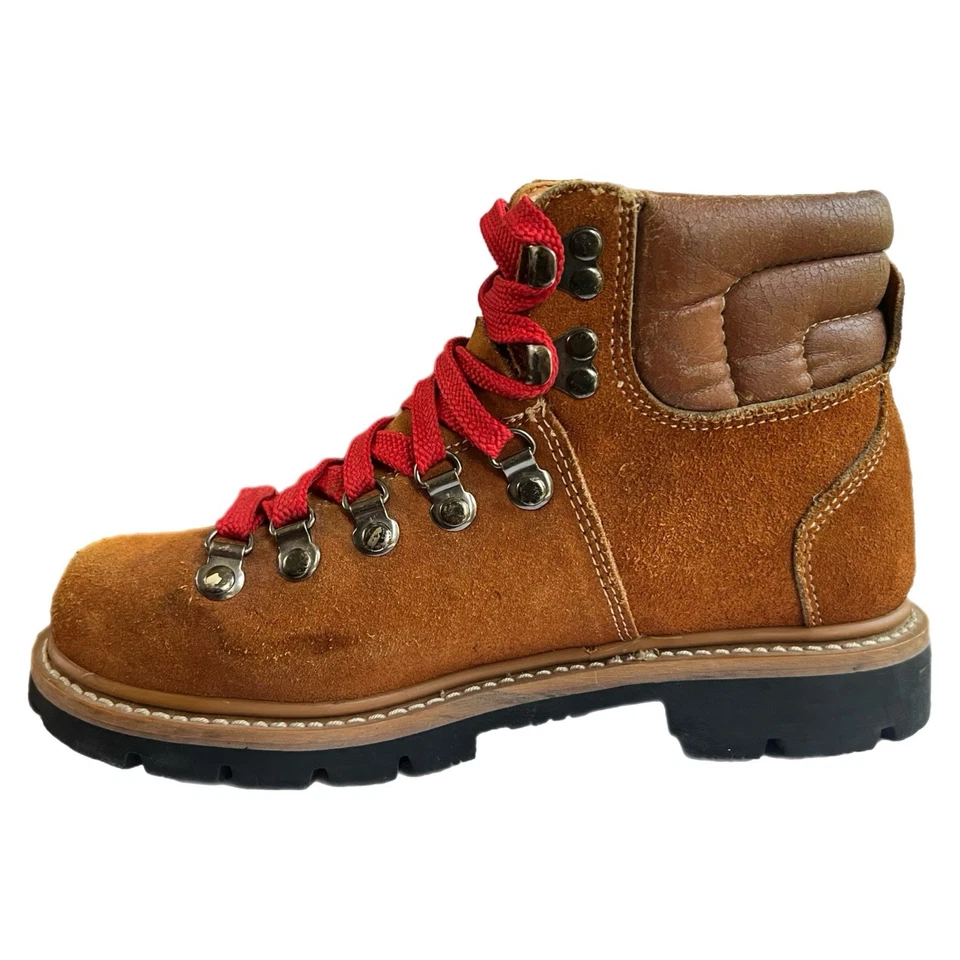Botas de Montañismo Sears Vintage Años 70 Marrón Óxido Bota de Senderismo - Mujer 7B Foto 4 de 4