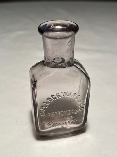 c1890s Bullock Ward & Co. Perfumers Chicago Illinois perfume Skin Care Bottle