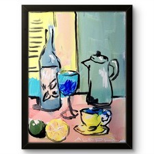 Aleph Original Art Still Life 14x11 Colorful Modern Art Acrylic Painting Canvas