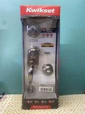 Kwikset Montara Single Cylinder Handleset with Juno Knob Satin Nickel 95530-018