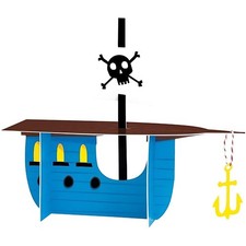 Unique 3D Pirate Ship Centerpiece - 1 Pc