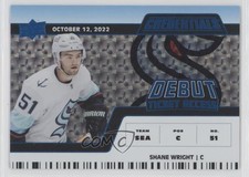 2022-23 Upper Deck Credentials Horizontal Blue 73/99 Shane Wright #197 Rookie RC