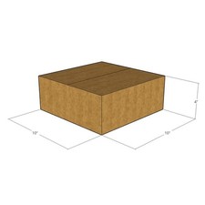 150 10x10x4 Kraft Brown Corrugated Shipping Boxes 32 ECT Single-Wall New